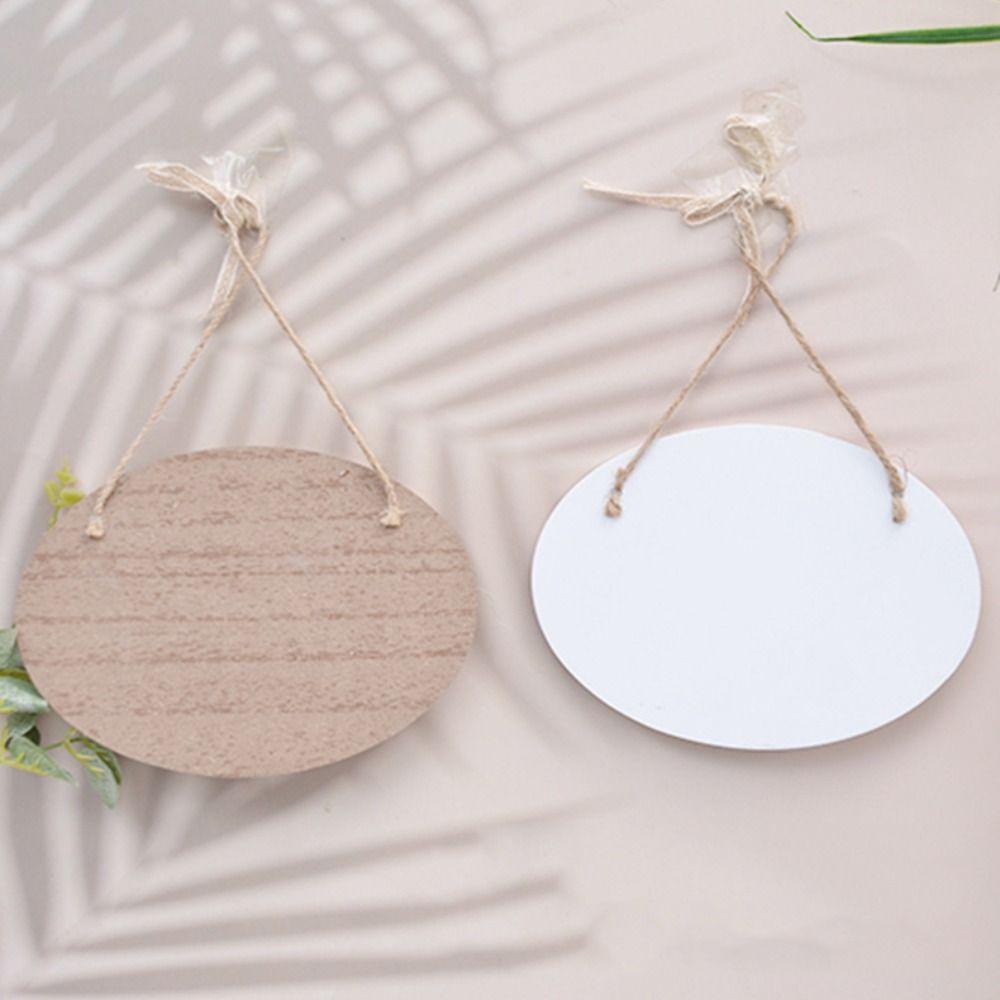 Handmade Home Decoration Double-sided Door Plate Garden Plaque Door Hanging Ornaments Layout Props