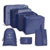 Seven-Piece Travel Storage Set: Digital, Toiletries, Cosmetics, Refillable Bottles, Clothes & Shoes Organizer Bags