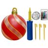 60cm Christmas Tree Hanging Ornament PVC Glow Outdoor Toy Ball Home Garden Christmas Inflatable Ball New Year Party Decoration