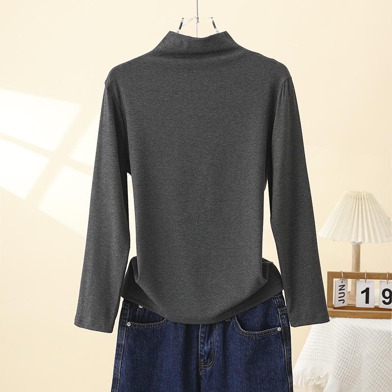 Women's Slimming Long Sleeve High Neck Base Layer 2025 - Fashionable Autumn/Winter Top