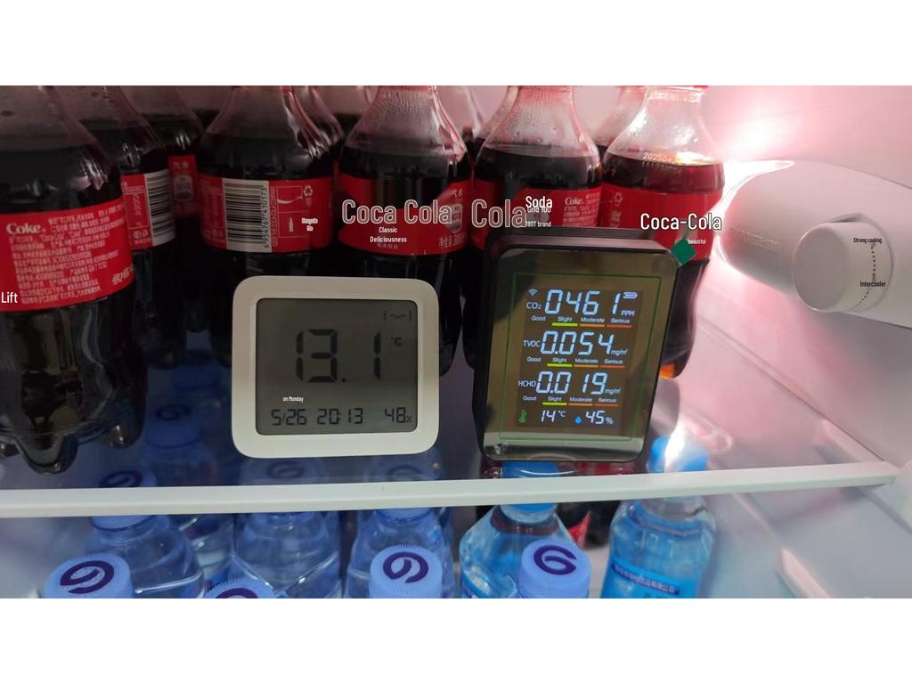 Cross-border Graffiti Air Model: 5-in-1 WiFi Detector for CO2, TVOC, Temperature, Humidity, and Formaldehyde