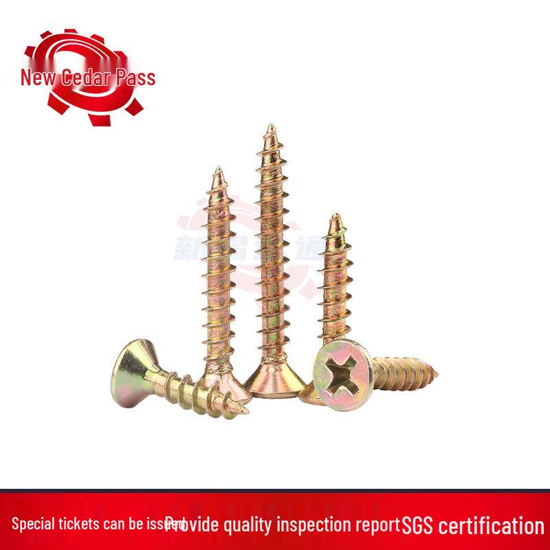 High-Strength Phillips Head Self-Tapping Zinc Plated Screws - M3.5, M4, M5, for Fiberboard & Furniture