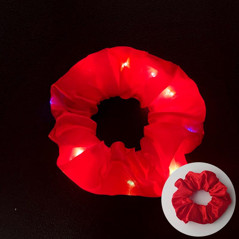 LED Flashing Disco Hair Tie: Glowing Rubber Band for Nightclub Style