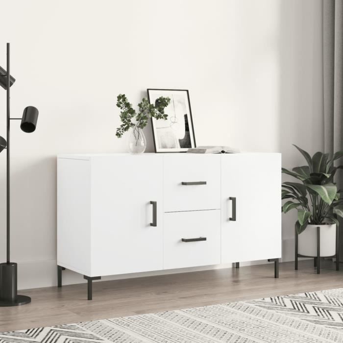 VidaXL Buffet blanc 100x36x60 cm bois d'ingénierie 828172