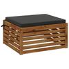 1 Piece Seat Cushion SOEST 100percent  Polyester Anthracite
