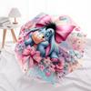 Winnie and Friends Themed Travel Umbrella-8 Ribs Automatic Opening and Closing, Portable Folding Design, Compact and Stylish Umbrella