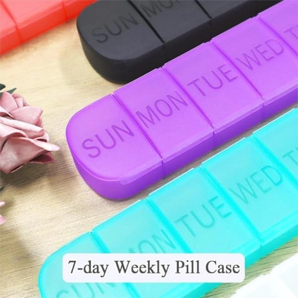 New Hot Premuim Portable Large Weekly 7 Days Travel Daily 7 Grids Pill Organizer Case Box Storage Container for Vitamin FishOils