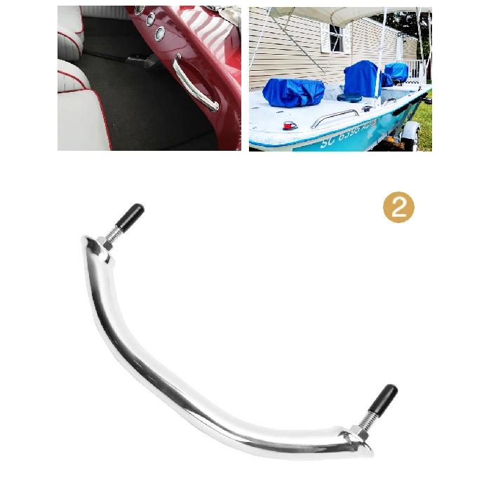 Boat Accessories Boat Handrails Marine Polished 8-5/8" Handle 316 Stainless Steel Deck Handrail High Quality for Yacht Hardware