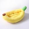 Creative Dog Bed Yellow Banana Soft Detachable and Washable Cute Cats Beds Sofa for Small Dogs Warm Nest Pet Supplies