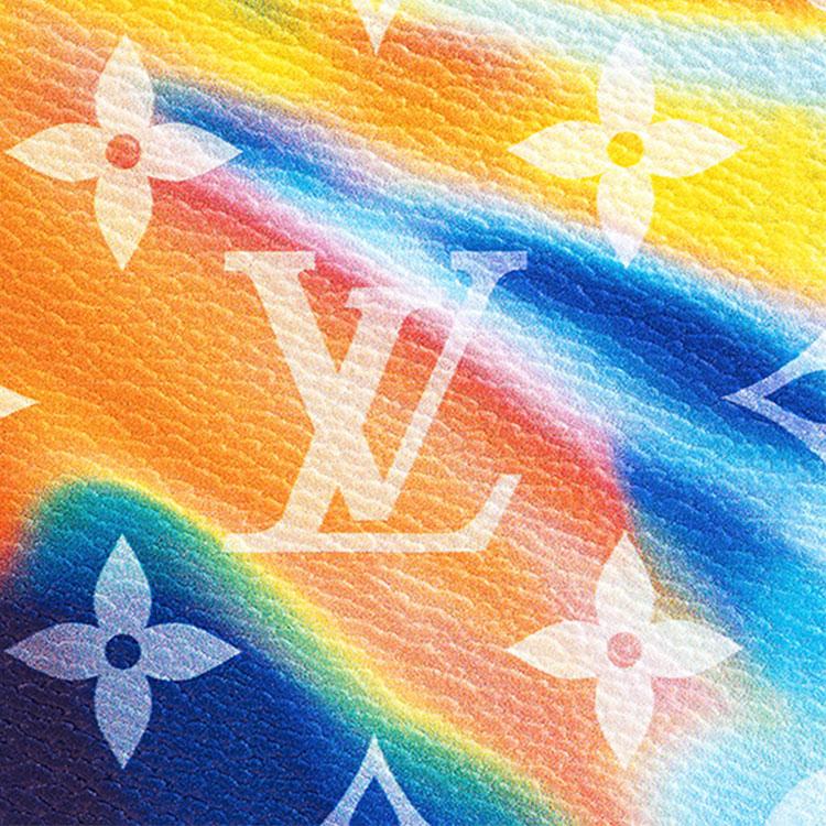 Louis Vuitton Monogram Sunset Tie-Dye Multifunctional Leather Wallet Men Wallet Multicolor M80954
