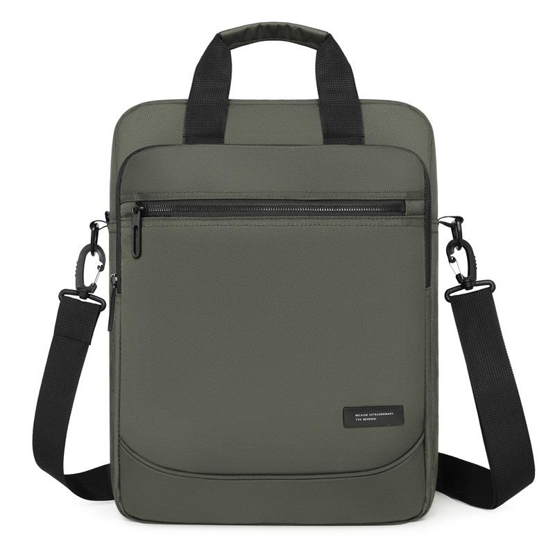 

Мужская вместительная сумка кроссбоди из ткани Оксфорд для бизнеса и повседневной носки 2025 One Size зелёный