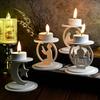 Middle Eastern Candlestick Mould Star Moon Candle Holder Silicone Molds Epoxy Resin Molds 3D Ornament Molds