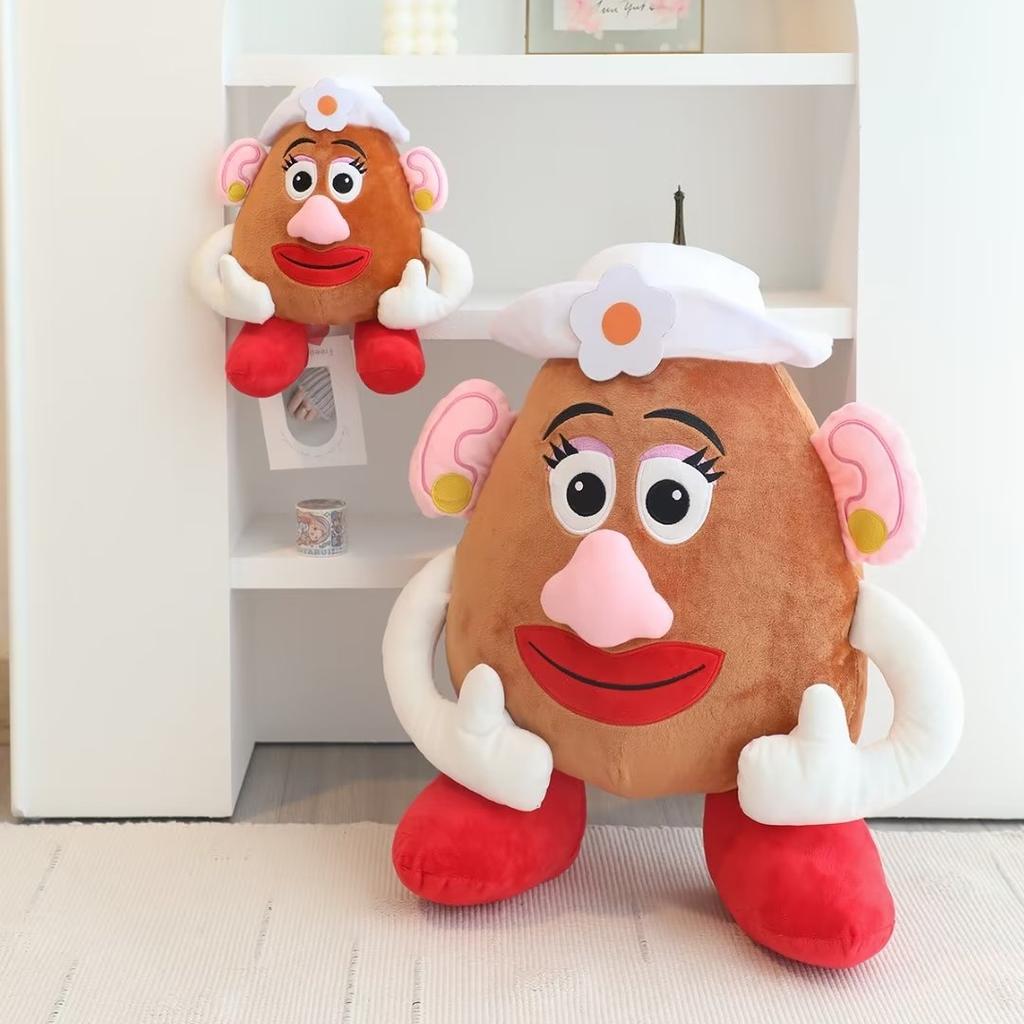 Cute Mr And Mrs Potato Couple Plush Toy 2 In 1 Pillow Blanket Sleeping Doll Soft Stuffed Animal Christmas Gift For Girls