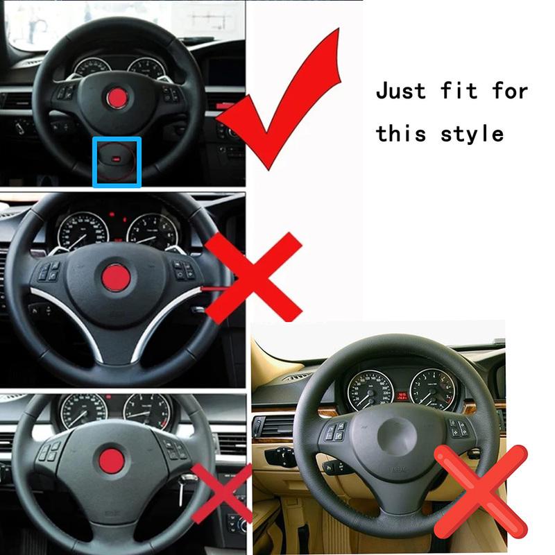 1 Pezzo/Set ABS Copertura Decorativa Pannello Volante Auto Rivestimento Striscia Adesiva per BMW Serie 1 3 E87 E90 E92 E93 2005-2011 2012