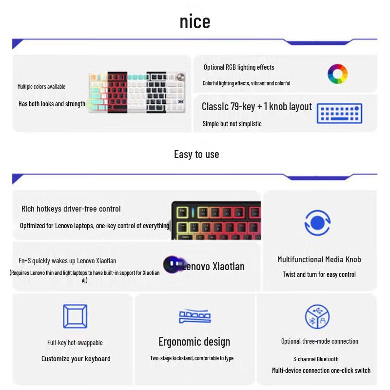 Lenovo Xiaoxin K5 Custom Mechanical Keyboard