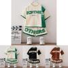 Trendy Summer Outfit Set For Boys Soft Cotton Short Sleeve Top And Shorts For Kids