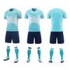 Mens Custom Printed Soccer Jersey Set Short Sleeve Football Uniform Training Match Sportswear