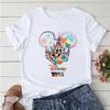 2025 Disney Trip Graphic T-shirt Mickey Minnie Mouse Printed T Shirts Women Short Sleeve Clothing Fashion Female Streetwear Tops