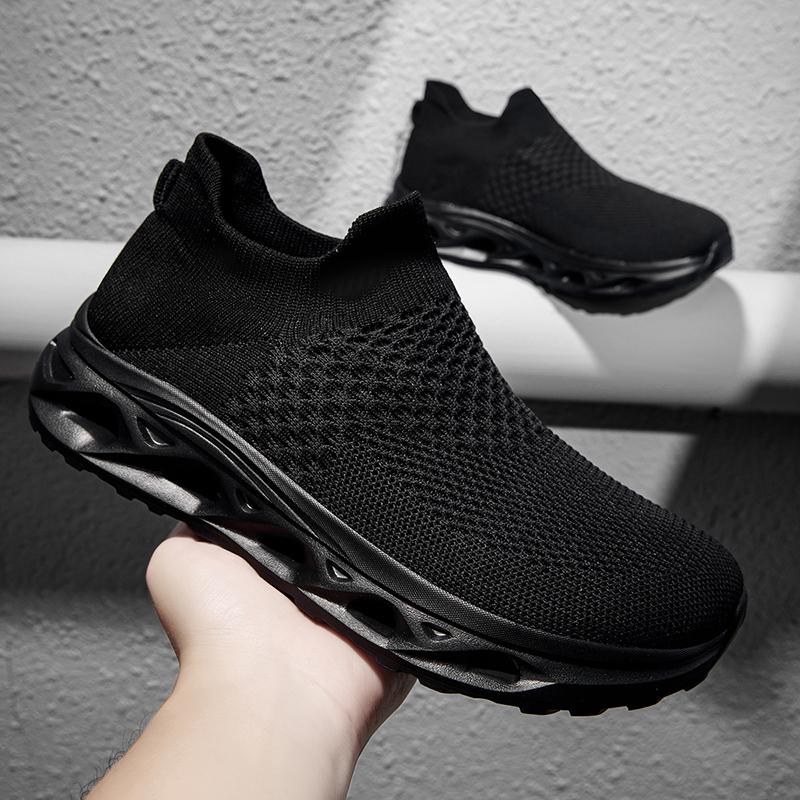 TUINANLE Men's Wide Toe Minimalist Sports Shoes Breathable and Comfortable Barefoot Shoes Breathable Black Fitness Running Women's Sneakers