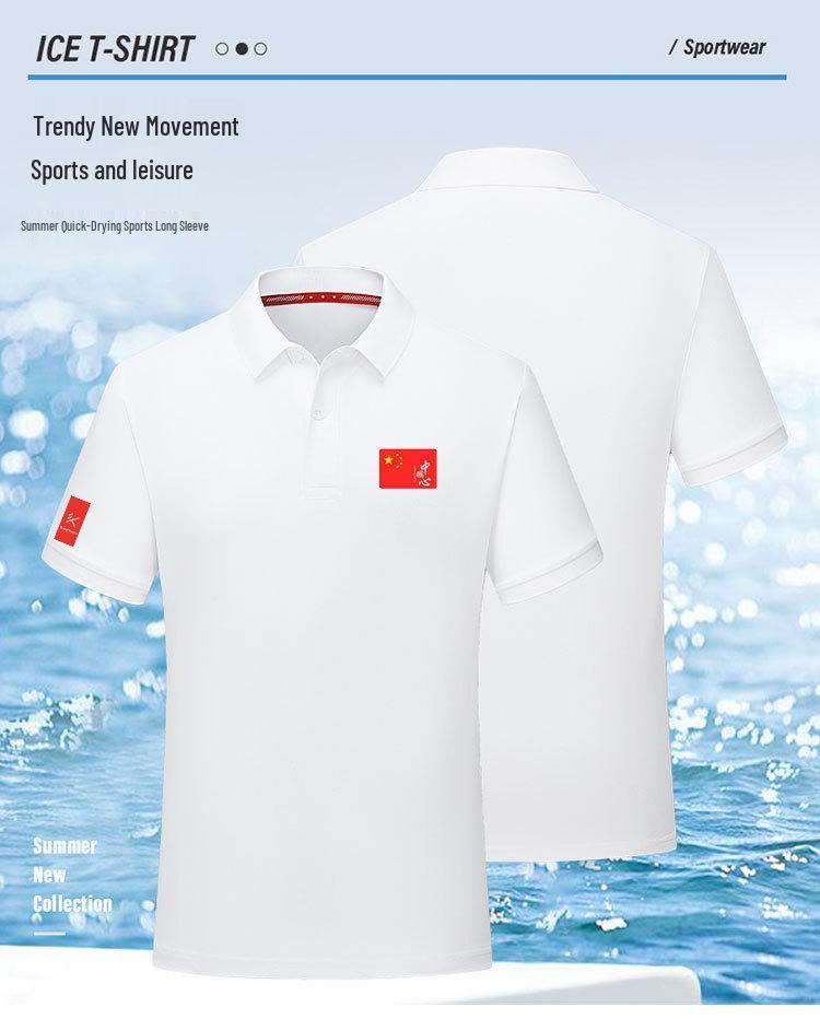 Unisex Quick-Dry Polo Shirt for Sports, School Uniform, Badminton, Wushu, Swimming