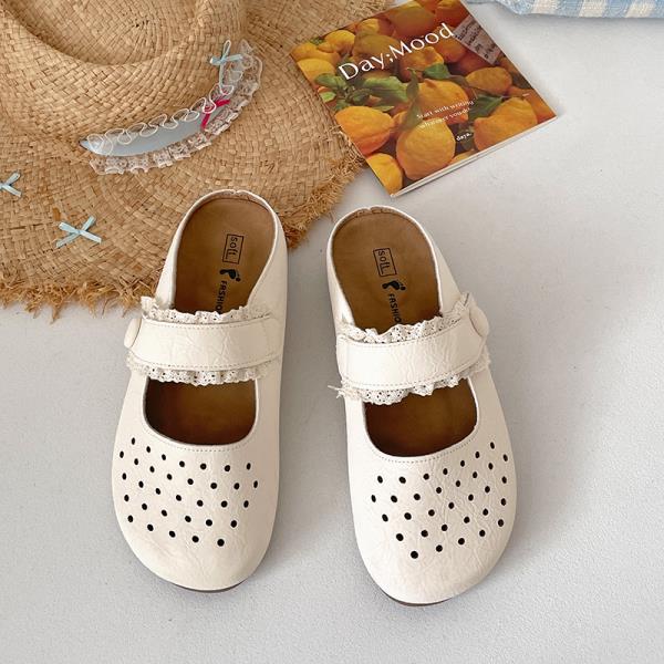 Fashion House Slippers Platform Cover Toe Shoes Slipers Women Slides 2025 Flat Soft Retro Shoes Woman 2025 Slippers Flat Pantofle Platfo