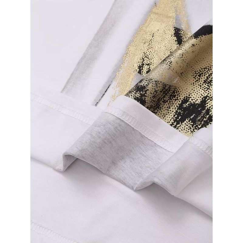 Kaslead New Arrival Women's Clothing Fashion Style Stylish Simple and Versatile Casual Round Neck Short Print T 5644672