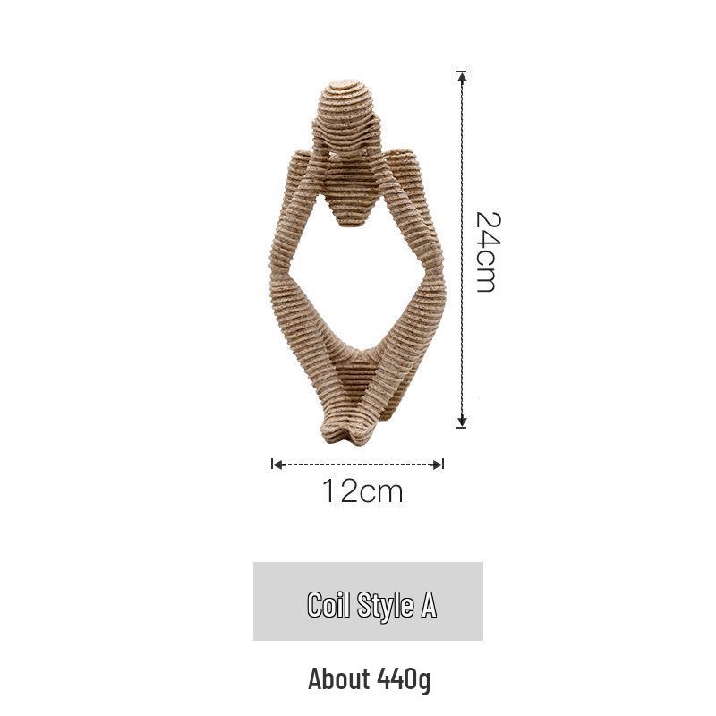 Nordic Lux Yoga Dance Figurines for Home Decor