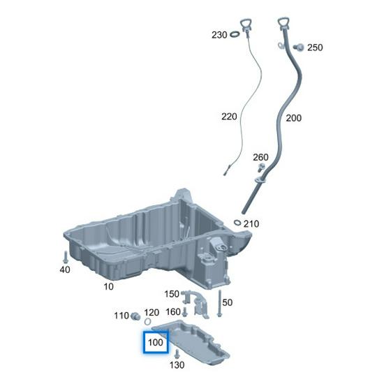 Engine Oil Pan Lower for Benchi W274