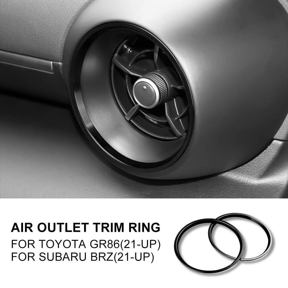 For Subaru BRZ/ Toyota GR86 2025 2025 2025 2025 AC Air Cover Condition Vent Outlet Inner and Outer Ring Replacement Accessories
