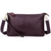 Genuine Leather Women's Crossbody Bag with Wrist Strap - Top Layer Cowhide Shoulder Bag
