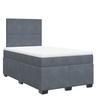 Maison Exclusive - Sommier à lattes de lit et matelas Gris foncé 120x200cm Velours