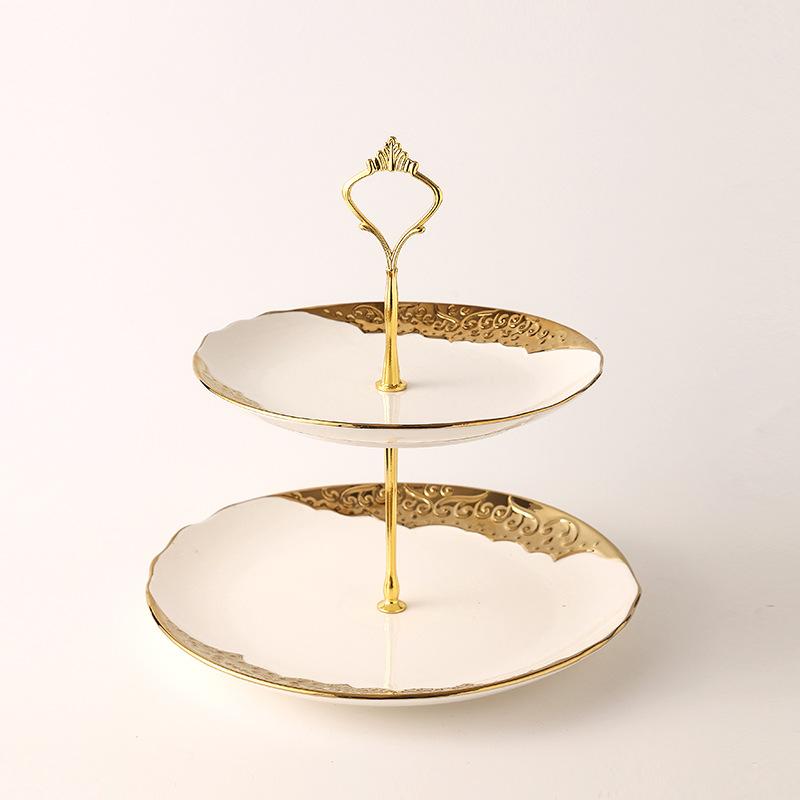 Golden Edged Ceramic Dining Plate Western Style Steak Plate Pasta Dish Sushi Plates Salad Bowl Serving Plates Dessert Bowl Dish