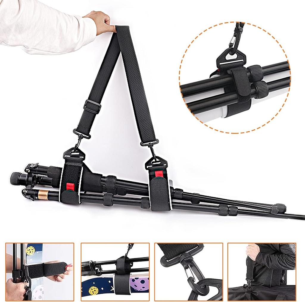 Ski Carrier Strap Snowboard, Pole and Boot Carry Sling Straps Adjustable Ski Wraps Cushioned Shoulder Skiing Gear Equipment