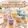 Tapioca Pencil Freestanding Pen Expandable Pen Pen Cute Pencil Pencil Large Small Item Storage Queen-b Case, 2-Way, Stand, Holder, Pouch, Holder,
