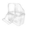 Transparent Splash-Proof Bird Cage Food Box for Parrots