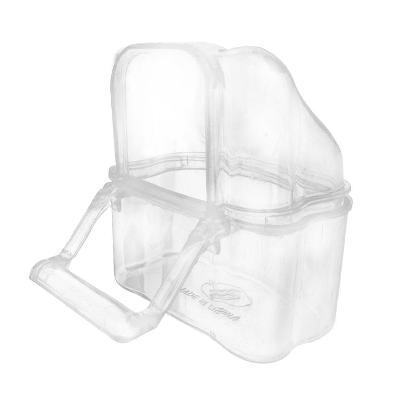 Transparent Splash-Proof Bird Cage Food Box for Parrots