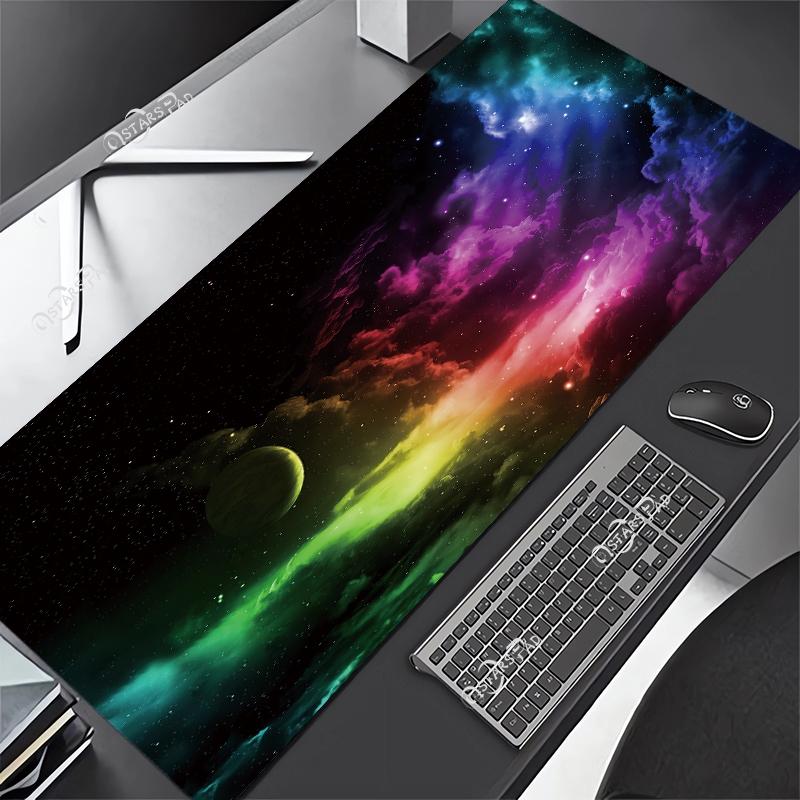 Universe Computer Mouse Pad XL Solar System Gaming Gamer Mat Space Large Mousepad for Keyboard Deskmat Starry Sky xMM XXL