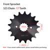 525 17T Front 43T Rear Sprocket for SUZUKI DL1000 DL1050 DL650 GSXR1000 GSXR750 GSR600 GSR750 DL GSXR GSR 1000 1050 650 750 600