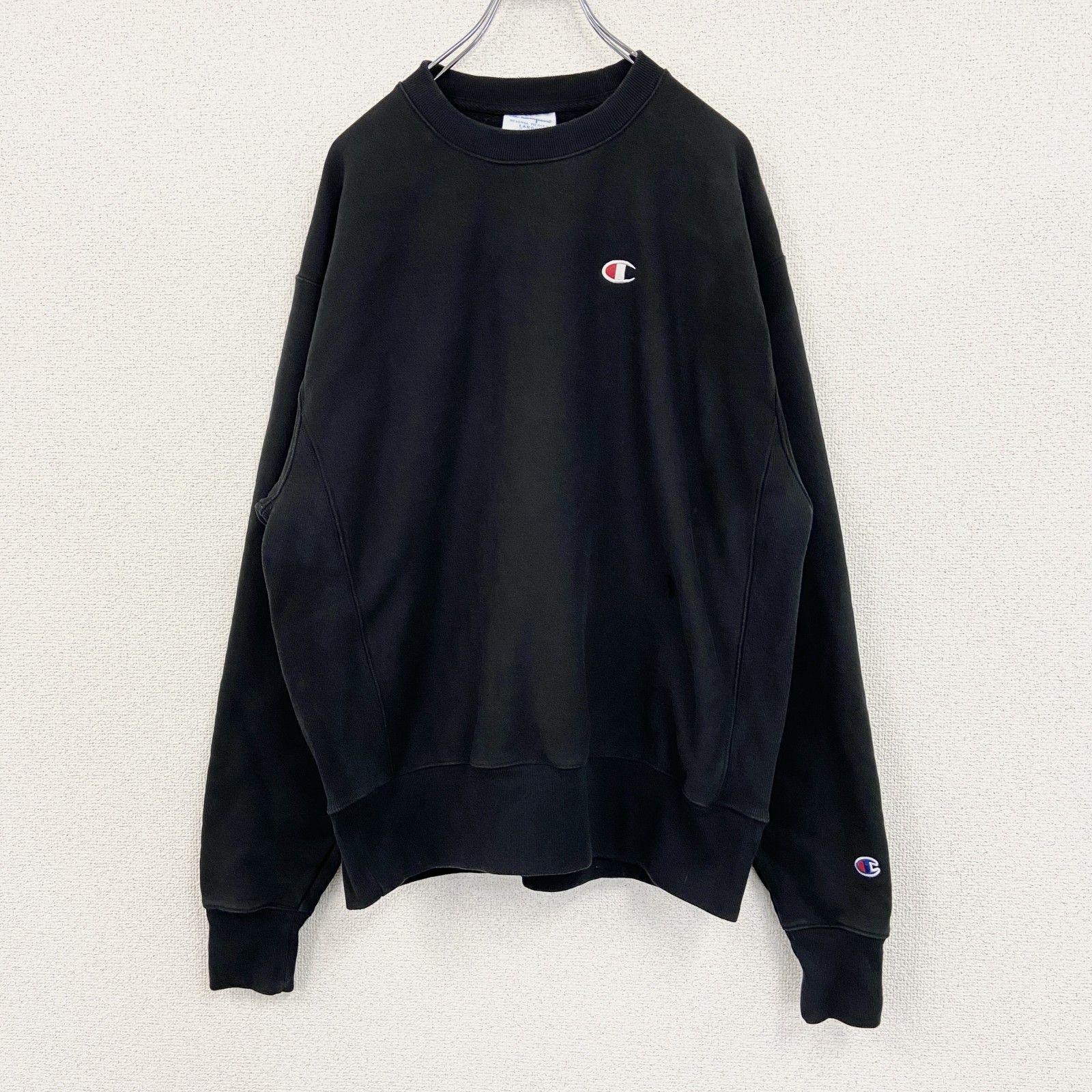 Used Champion Champion Reverse Weave Sweatshirt/Sweatshirt Black Black L Size Old Clothes [Discount Negotiable OK! ]