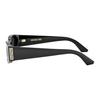 Dior Letter Logo Rectangular Sunglasses Unisex Sunglasses Black DIORGRAPHIQUE-S1F