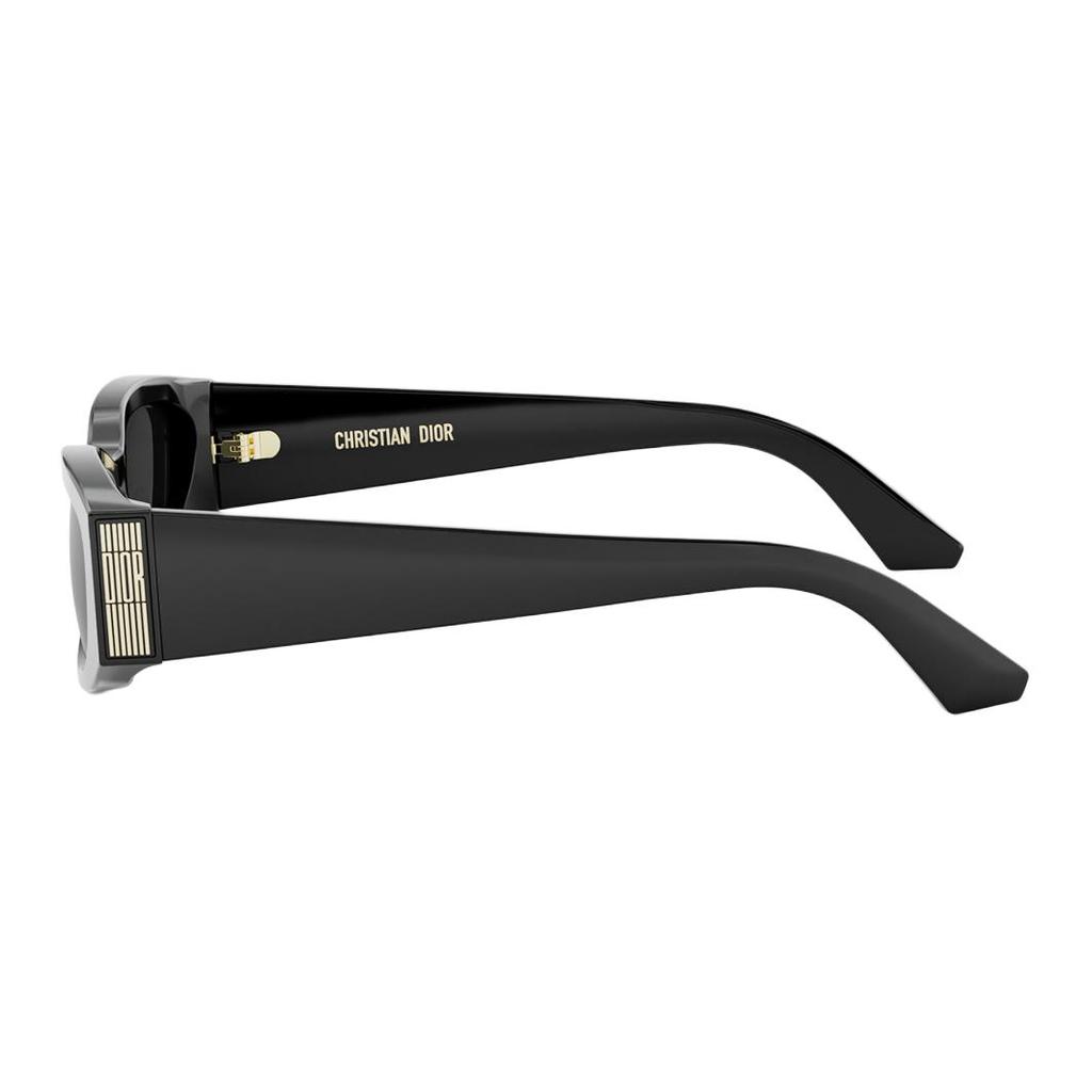 Dior Letter Logo Rectangular Sunglasses Unisex Sunglasses Black DIORGRAPHIQUE-S1F