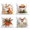 Autumn Forest Animal Fox Cushions Pillowcase Cushion Cover Throw Pillow Sofa Decoration Pillowcover Home Car Sofa Decor