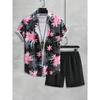 3D Printed Men's Short-sleeved Shirt And Beach Shorts Set Summer Street Fashion Men's Casual Shirt Outdoor Everyday Men's Shorts
