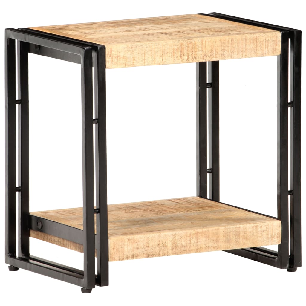 Side Table 40 X 30 X 40 Cm Rough Mango Wood