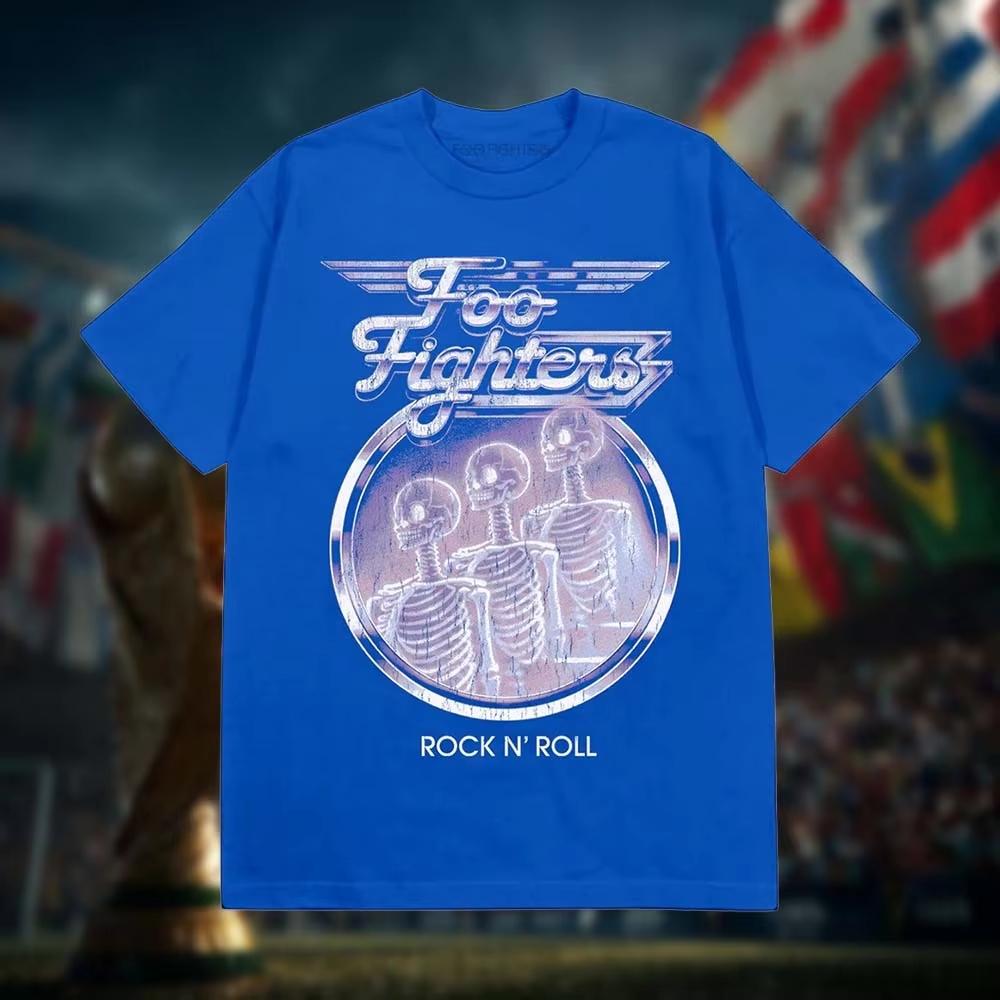 Foo Fighters Take Cover Tour Rock N Roll Merch Tričko Bavlněné Oblečení Unisex Muži Ženy Trička Lehké Prodyšné a Pohodlné Oblečení