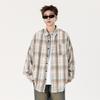 Korean Version of Fashionable Retro Plaid Shirt Boys Spring and Autumn Casual Shirt Jacket