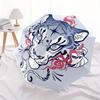 1pc Tiger Mask Automatic Open/close Folding Compact Umbrella, 8-Rib Sturdy Canopy, Lightweight Portable, Everyday Use, Gift, Outdoor Umbrella, Travel