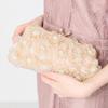 Clutch clasp flower with attached shoulder chain BEIGE [Oriental Traffic] bag, handbag, purse, motif, occasion, strap, strap, women's,