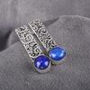 Lapis Lazuli Earrings Handmade Gemstone Jewelry, 925 Solid Sterling Silver Earrings ,Unique Design Jewelry Earrings