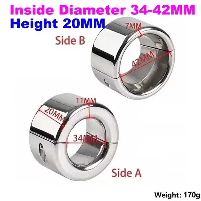 304 Stainless Steel Trumpet Scrotum Pendant Scrotal Restraint Penile Stretcher Penis Pendent Lock Ring Adult Men Sex Toys